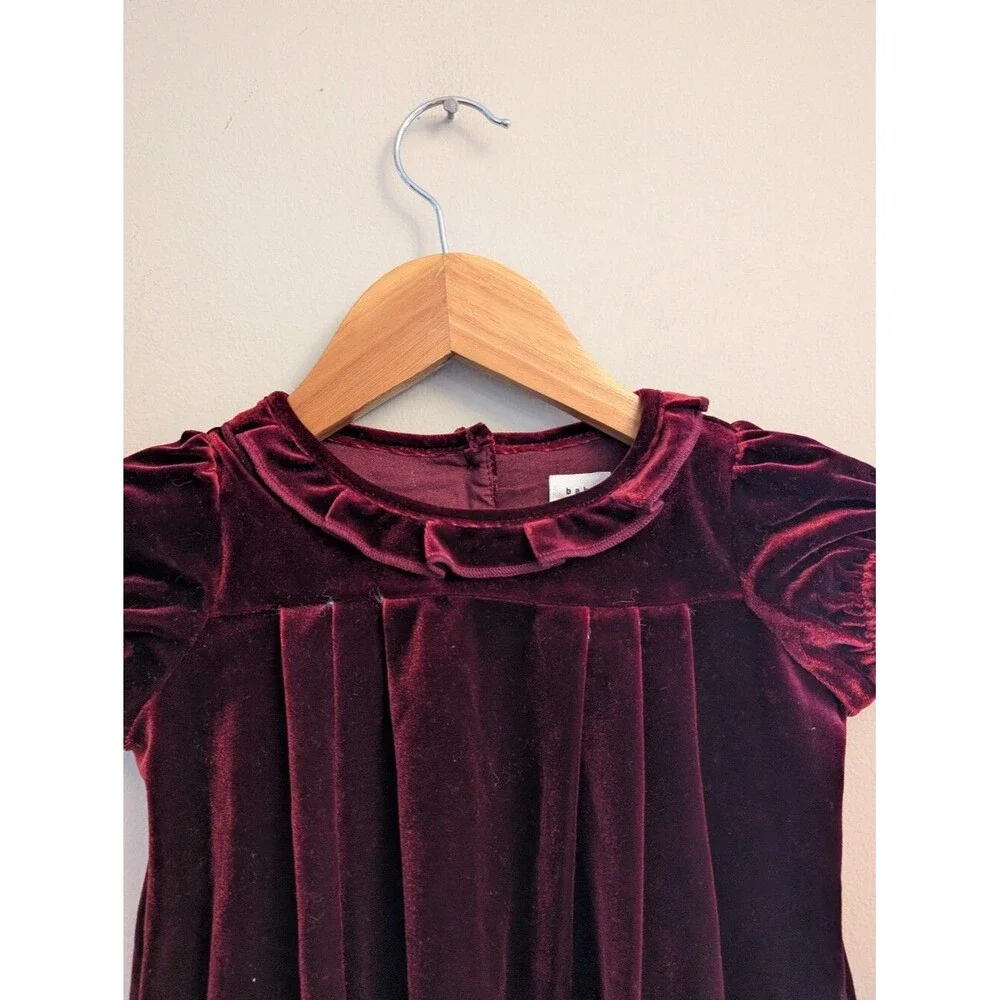 Baby Gap Red Velvet Holiday Dress Size 12m